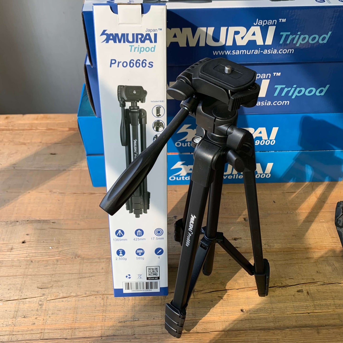 Samurai 新武士 Pro 666S 三腳架 (連手機支架)